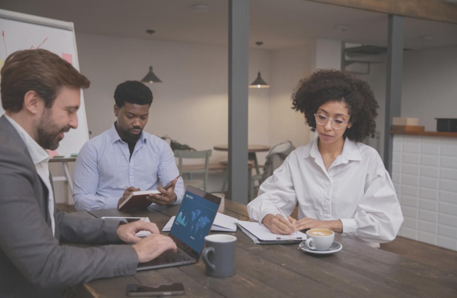 Workshop participant reviewing financial dashboard